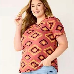 Sonoma 3X Tee Burnt Orange Tee NWT